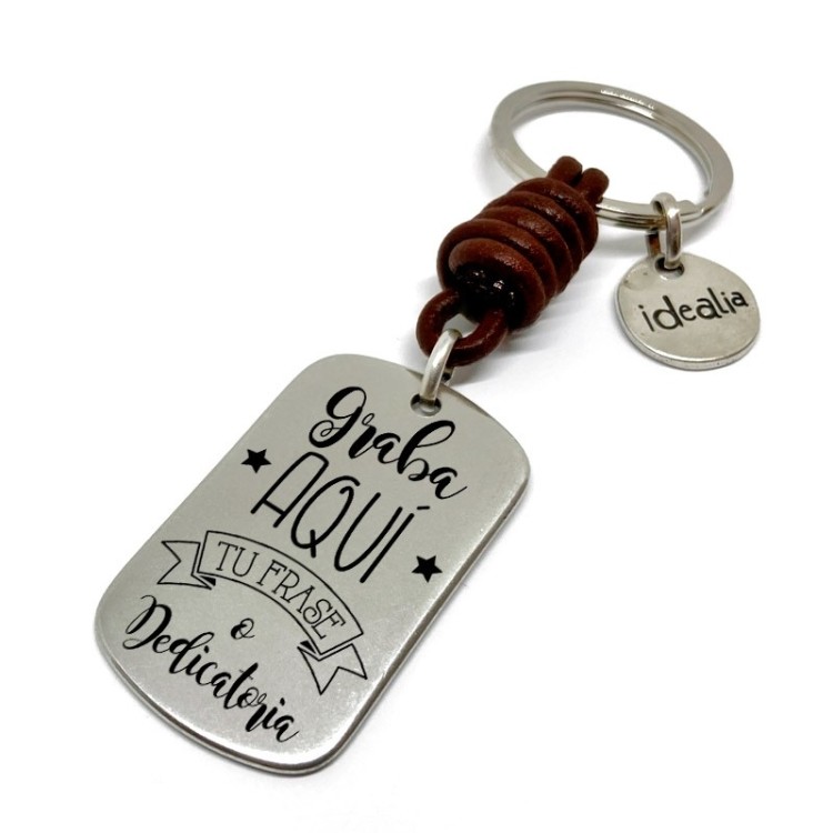 Llavero Cuero Grueso - Idealia® Regalos Personalizados