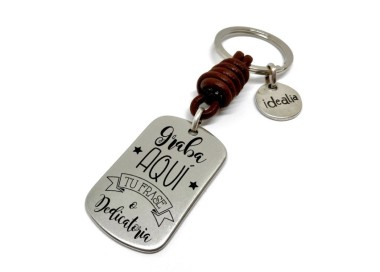 Llavero Cuero Grueso - Idealia® Regalos Personalizados