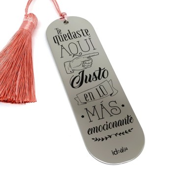 Marcapáginas Justo Aquí