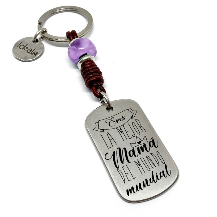Llavero Eres La Mejor Mama Del Mundo Mundial - Idealia® Regalos Personalizados