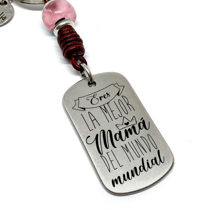 Llavero Eres La Mejor Mama Del Mundo Mundial - Idealia® Regalos Personalizados