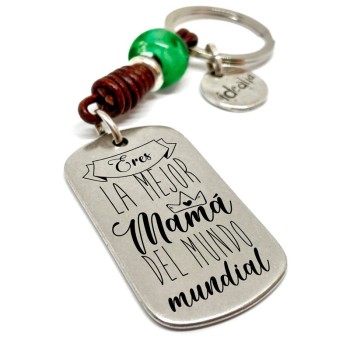 Llavero Eres La Mejor Mama Del Mundo Mundial - Idealia® Regalos Personalizados