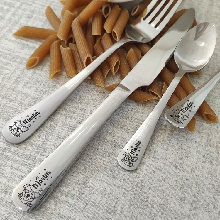 Cubiertos infantiles animales