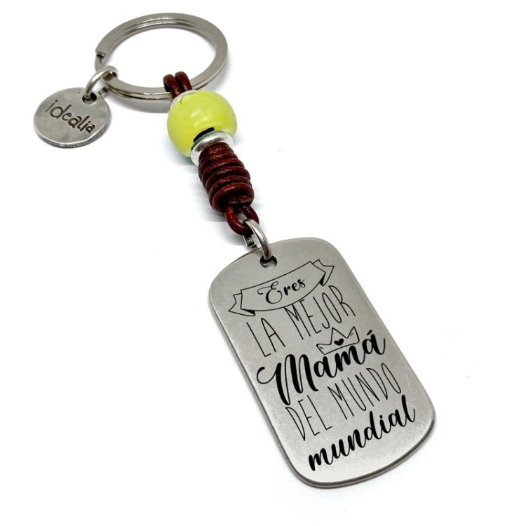 Llavero Eres La Mejor Mama Del Mundo Mundial - Idealia® Regalos Personalizados