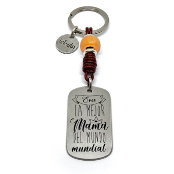 Llavero Eres La Mejor Mama Del Mundo Mundial - Idealia® Regalos Personalizados
