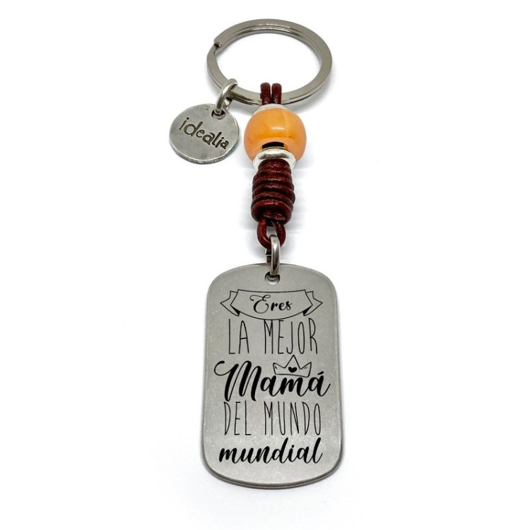 Llavero Eres La Mejor Mama Del Mundo Mundial - Idealia® Regalos Personalizados