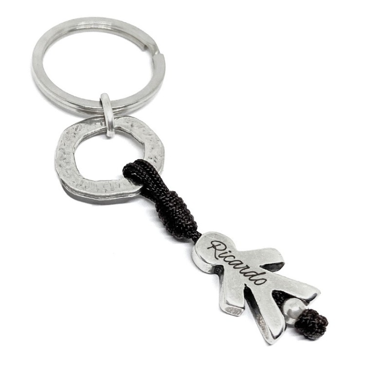 Llavero familiar con colgantes de niños