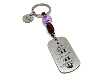 Llavero Profe gracias pro tu dedicación - Idealia® Regalos Personalizados