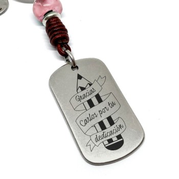 Llavero Profe gracias pro tu dedicación - Idealia® Regalos Personalizados