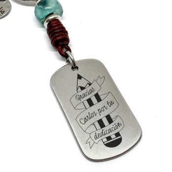 Llavero Profe gracias pro tu dedicación - Idealia® Regalos Personalizados