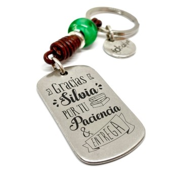 Llavero gracias profe por tu paciencia - Idealia® Regalos Personalizados