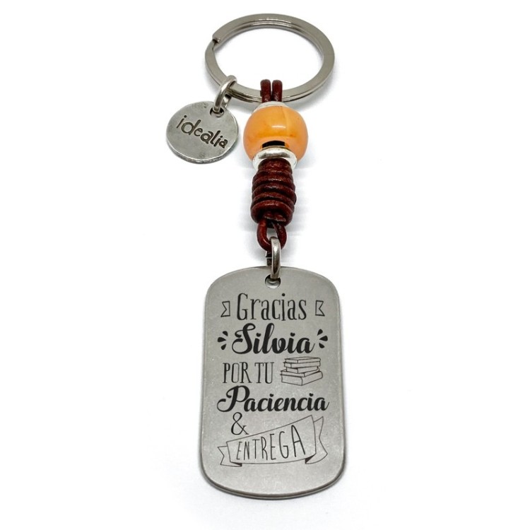 Llavero gracias profe por tu paciencia - Idealia® Regalos Personalizados