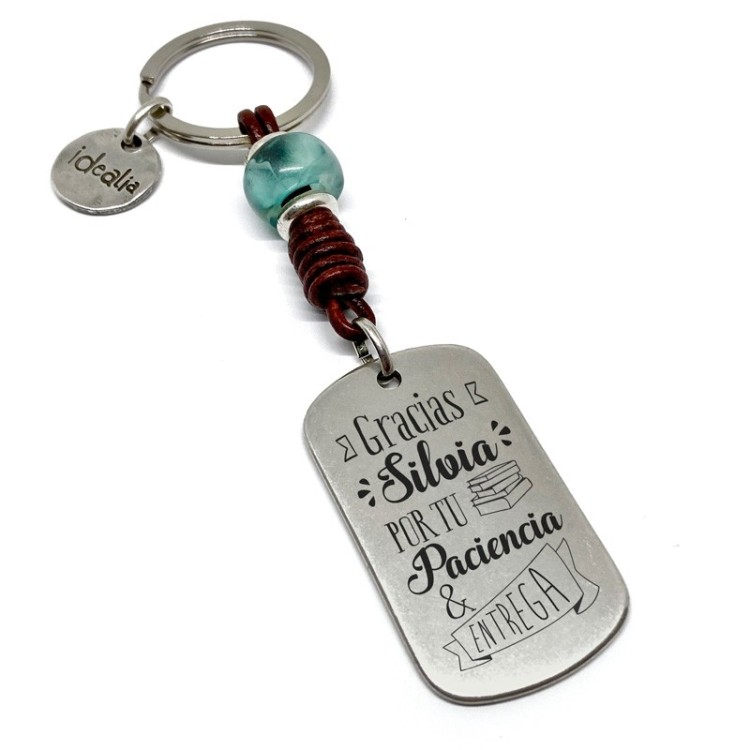 Llavero gracias profe por tu paciencia - Idealia® Regalos Personalizados
