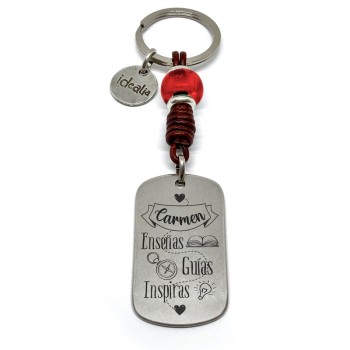 Llavero profe enseñas guías inspiras - Idealia® Regalos Personalizados