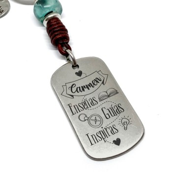 Llavero profe enseñas guías inspiras - Idealia® Regalos Personalizados