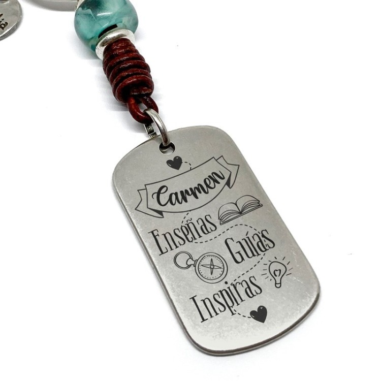 Llavero profe enseñas guías inspiras - Idealia® Regalos Personalizados