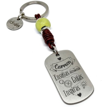 Llavero profe enseñas guías inspiras - Idealia® Regalos Personalizados