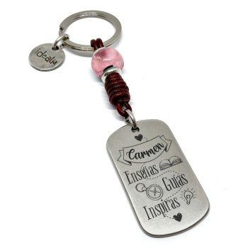 Llavero profe enseñas guías inspiras - Idealia® Regalos Personalizados