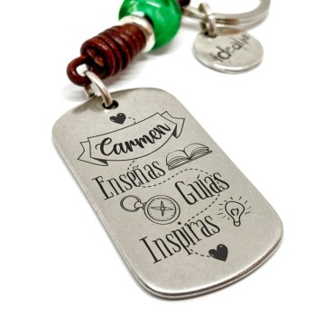 Llavero profe enseñas guías inspiras - Idealia® Regalos Personalizados