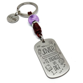 Llavero Profesor te mereces un diez - Idealia® Regalos Personalizados