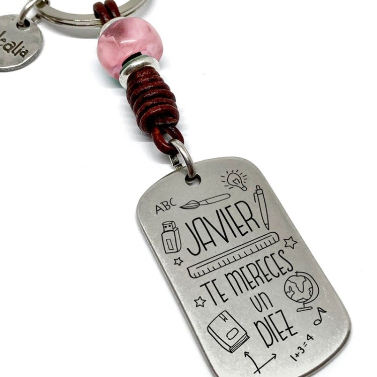 Llavero Profesor te mereces un diez - Idealia® Regalos Personalizados