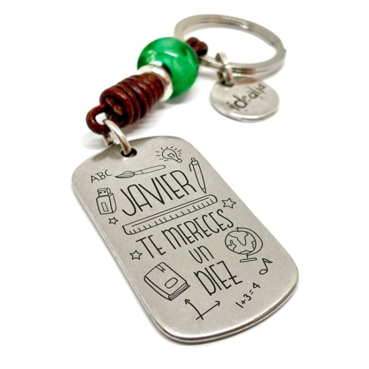 Llavero Profesor te mereces un diez - Idealia® Regalos Personalizados