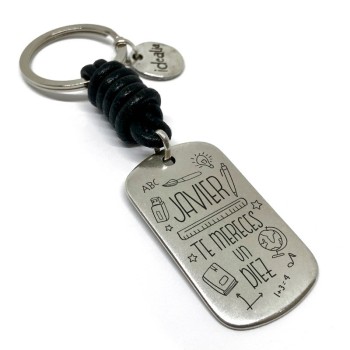 Llavero profesor te mereces un diez - Idealia® Regalos Personalizados