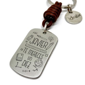 Llavero profesor te mereces un diez - Idealia® Regalos Personalizados