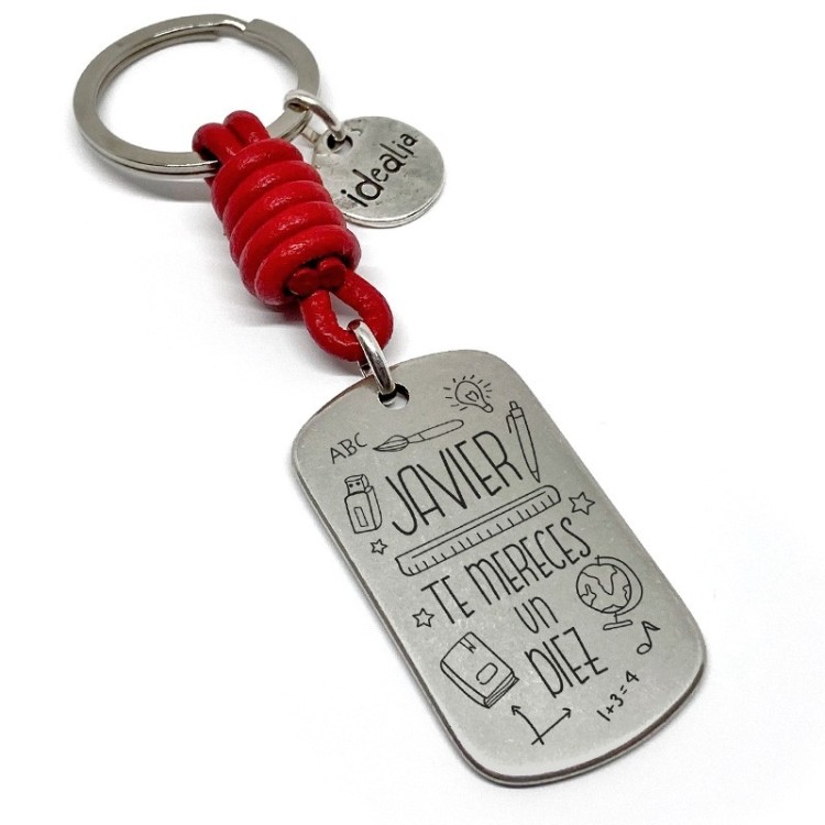 Llavero profesor te mereces un diez - Idealia® Regalos Personalizados