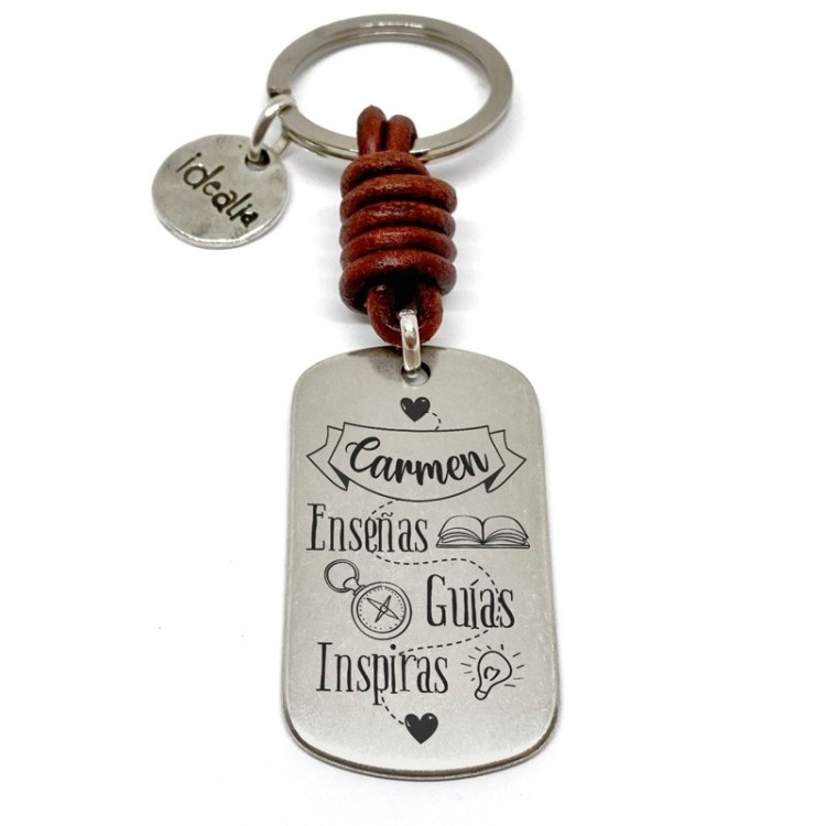Llavero profe enseñas guías inspiras - Idealia® Regalos Personalizados