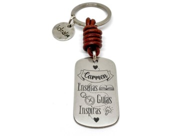 Llavero profe enseñas guías inspiras - Idealia® Regalos Personalizados