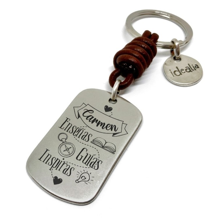 Llavero profe enseñas guías inspiras - Idealia® Regalos Personalizados