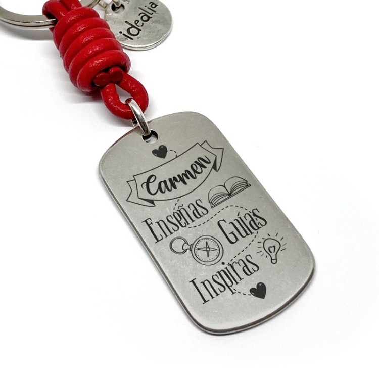 Llavero profe enseñas guías inspiras - Idealia® Regalos Personalizados