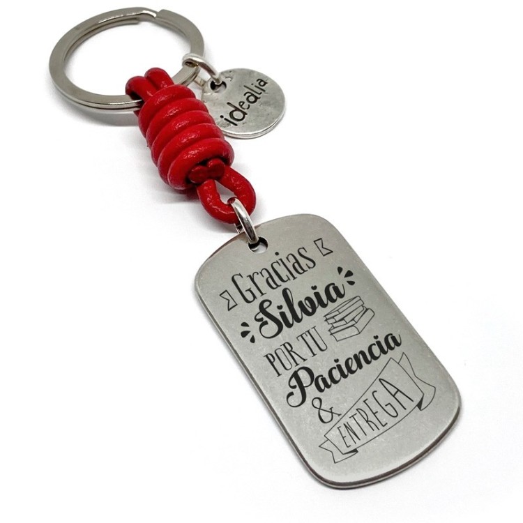 Llavero gracias por tu paciencia y entrega - Idealia® Regalos Personalizados