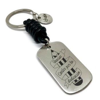 Lllavero Profe Gracias por dedicación - Idealia® Regalos Personalizados