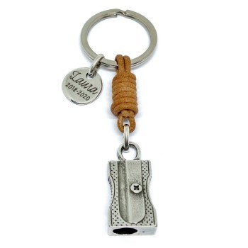 Llavero Sacapuntas Profesor - Idealia® Regalos Personalizados
