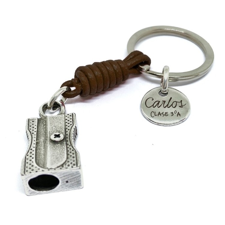 Llavero Sacapuntas Profesor - Idealia® Regalos Personalizados