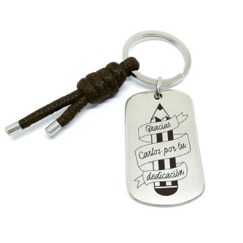 Llavero profe gracias por tu dedicación - Idealia® Regalos Personalizados