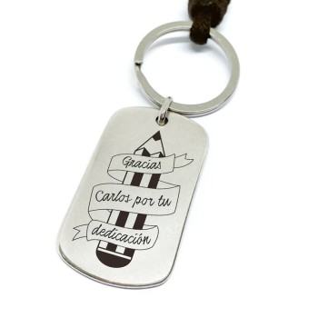Llavero profe gracias por tu dedicación - Idealia® Regalos Personalizados