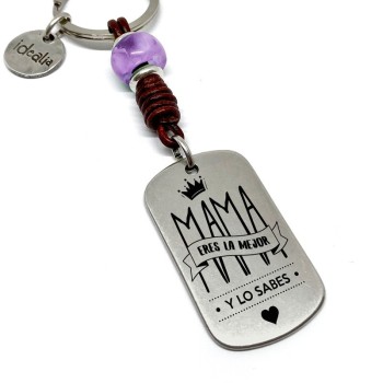 Llavero Mama Eres La Mejor Y Lo Sabes - Idealia® Regalos Personalizados