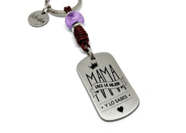 Llavero Mama Eres La Mejor Y Lo Sabes - Idealia® Regalos Personalizados