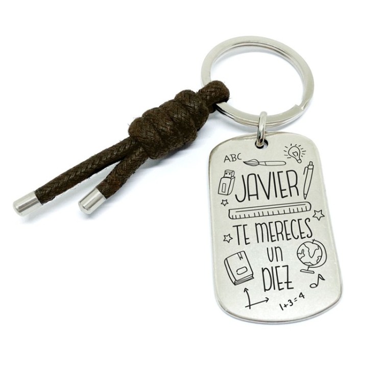 Llavero profesor te mereces un diez - Idealia® Regalos Personalizados