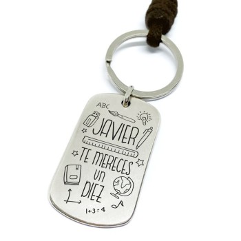 Llavero profesor te mereces un diez - Idealia® Regalos Personalizados