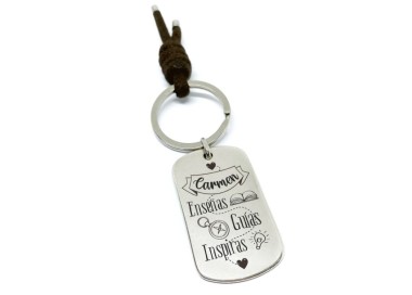 Llavero profe enseñas, guías, inspiras - Idealia® Regalos Personalizados