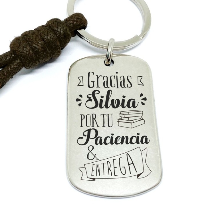 Llavero profesor paciencia y entrega - Idealia® Regalos Personalizados