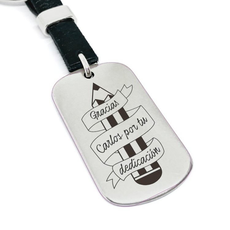 Llavero profesor gracias por entrega - Idealia® Regalos Personalizados