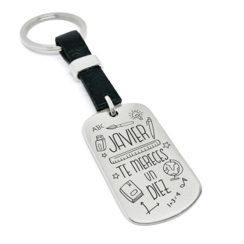 Llavero profesor te mereces un diez - Idealia® Regalos Personalizados