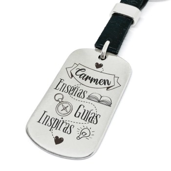 Llavero profesor enseñas, guías, inspiras - Idealia® Regalos Personalizados