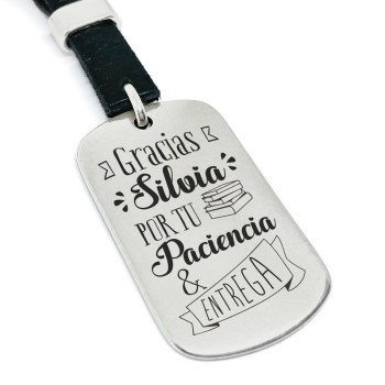 Llavero profe entrega y dedicación - Idealia® Regalos Personalizados