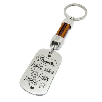 Llavero profesor enseñas, guías, inspiras - Idealia® Regalos Personalizados